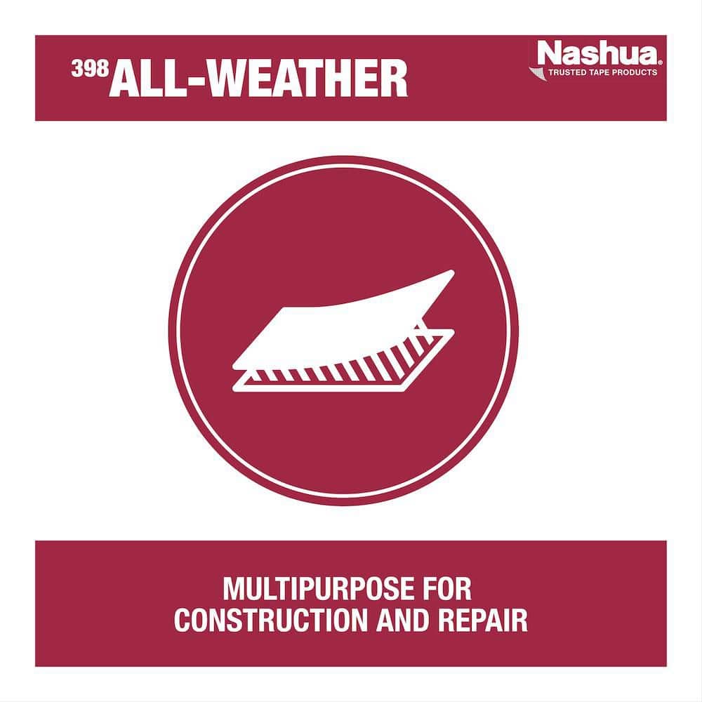 1.89 in. x 60 yd. 398 All-Weather HVAC Duct Tape in Black - Hercitys