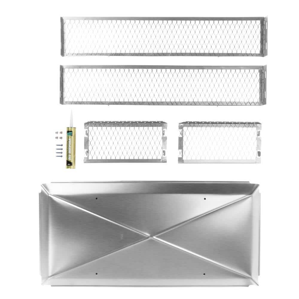 30 in. x 14 in. x 8 in. H Chimney Cap in Stainless Steel - Hercitys