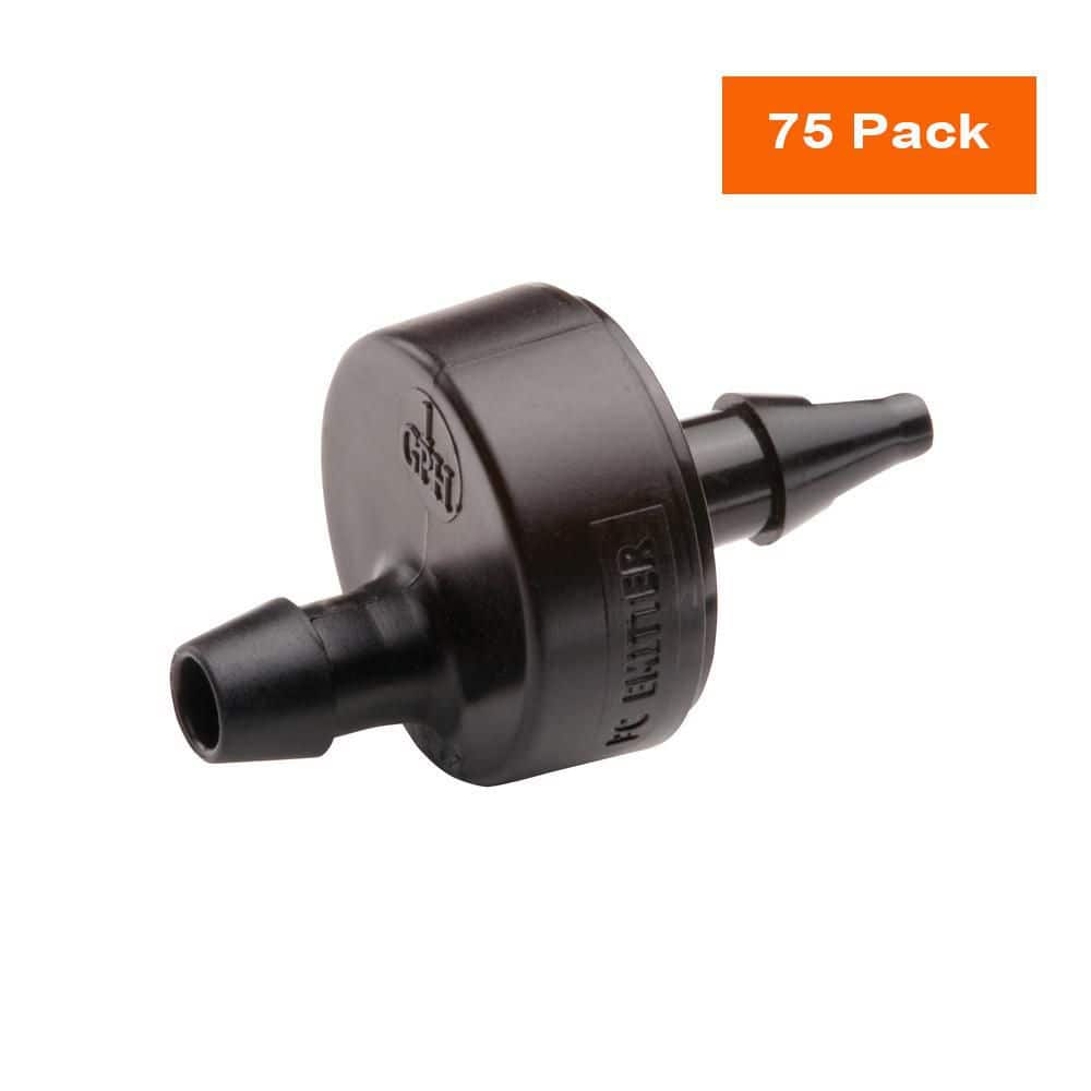 1 GPH Pressure Compensating Spot Watering Drippers/Emitters (75-Pack) - Hercitys