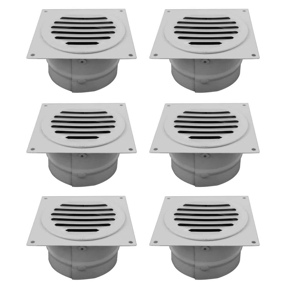 3 in. Bathroom Soffit Vent in White - Hercitys