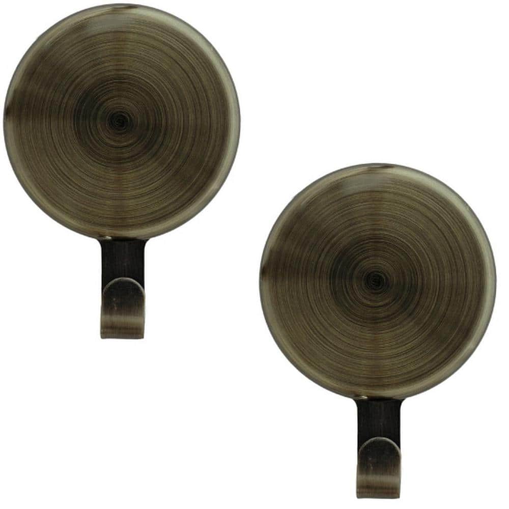 3.75 in. Artificial Antique Brass Attract Magnetic Wreath Hanger (2-pack) - Hercitys