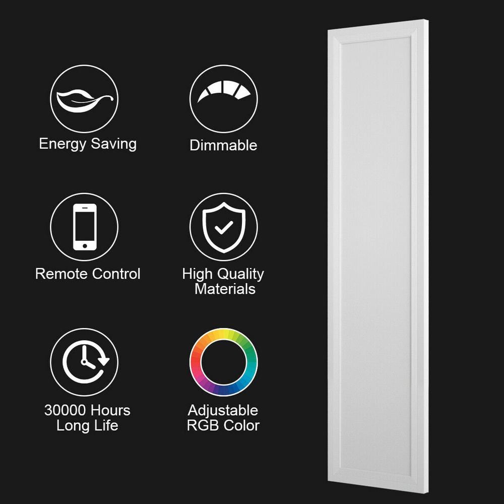 23.5 In. RGB Integrated LED Flush Mount Ceiling Light with Remote Control(1-Pack) - Hercitys