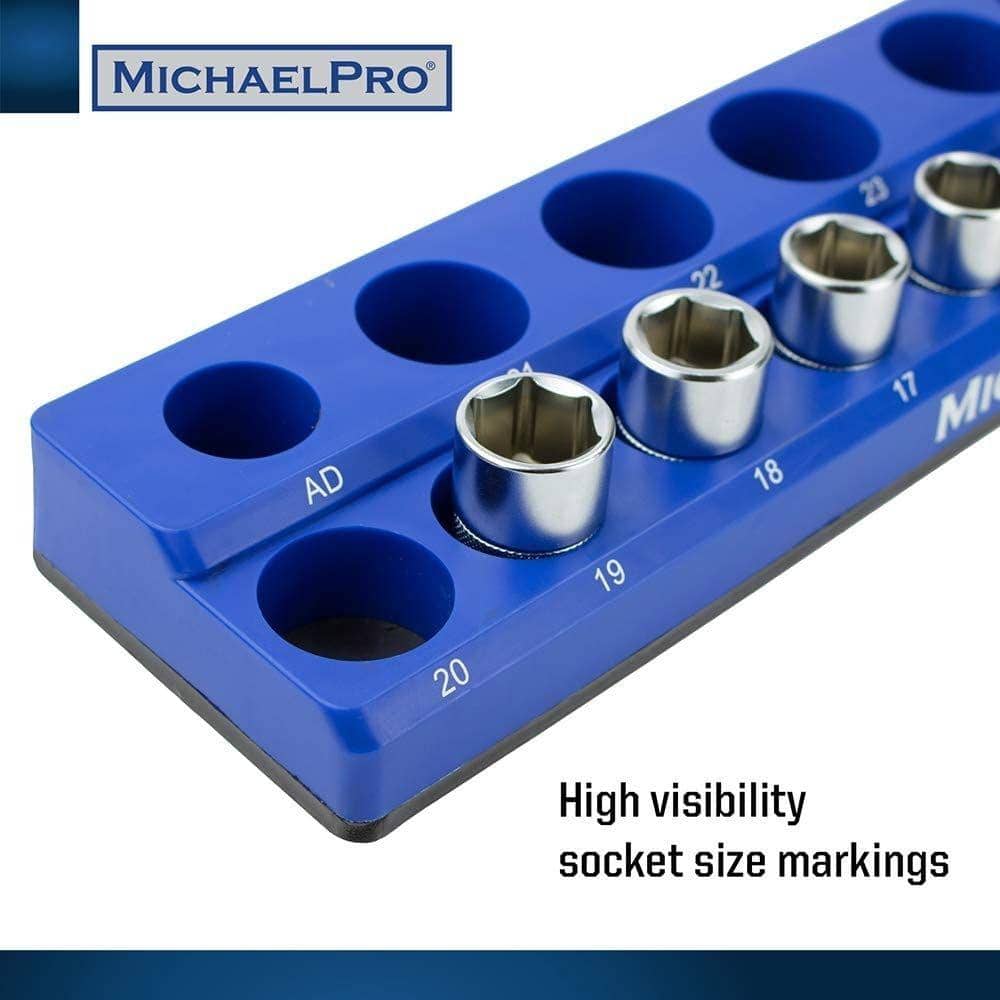 3-Piece Magnetic Socket Tray Metric - Hercitys