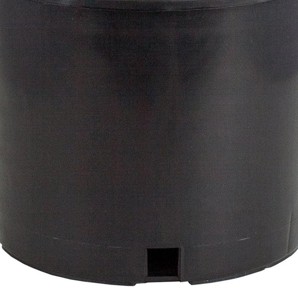 11 in. W x 21 in. H 5 Gal. Premium Nursery Black Plastic Planter Garden Grow Pots (Set of 10) - Hercitys