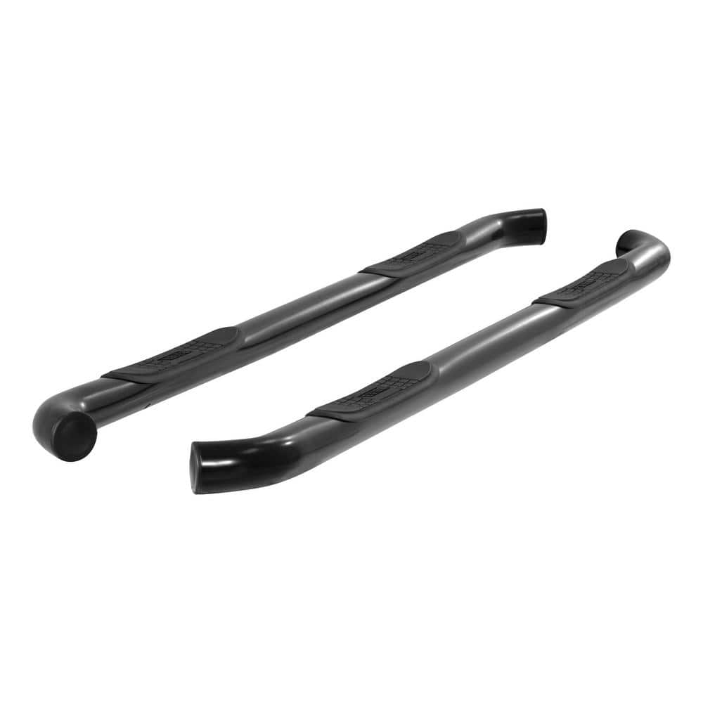 3-Inch Round Black Steel Nerf Bars, No-Drill, Select Ford F-150 - Hercitys