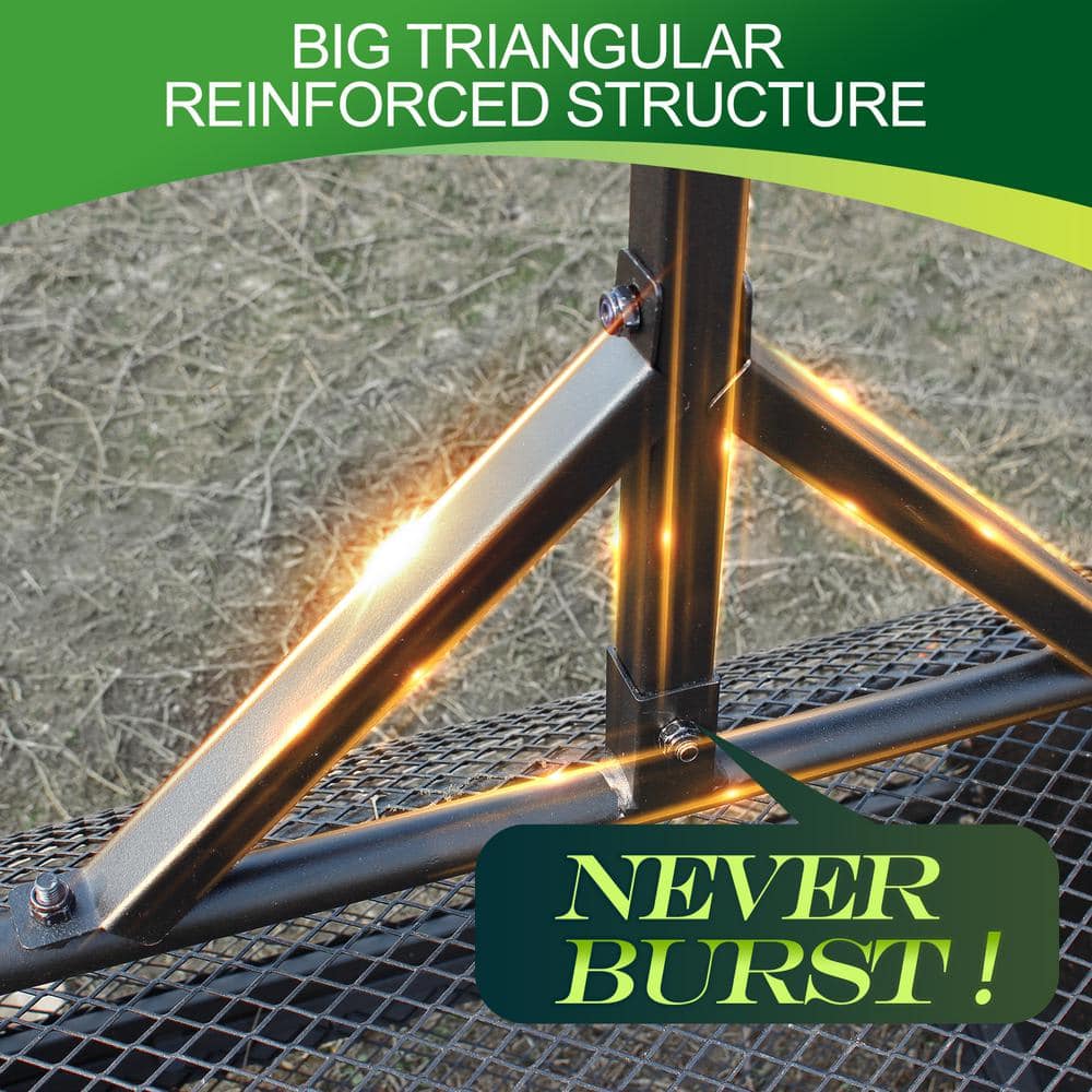 24 in. Metal Handle Peat Moss Compost Spreader - Hercitys