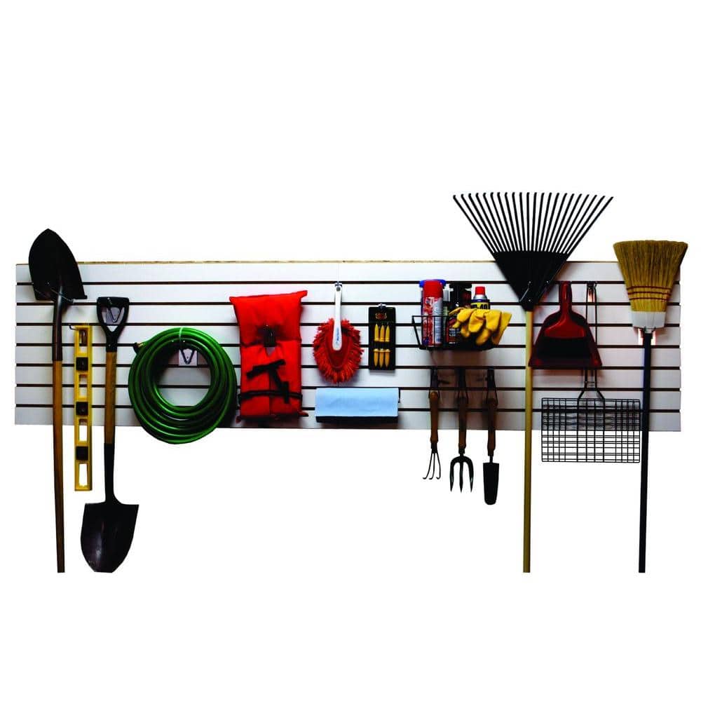 2 ft. x 4 ft. White Slatwall Easy Panel (2-Piece per Box) - Hercitys