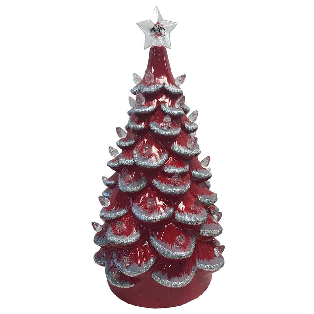 14 in. OHIO STATE CERAMIC TREE - Hercitys