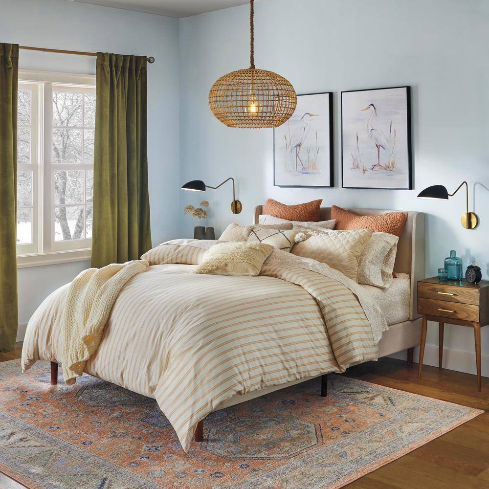 2-Piece Clear Glass Bedside Water Carafe and Drinking Glass - Hercitys