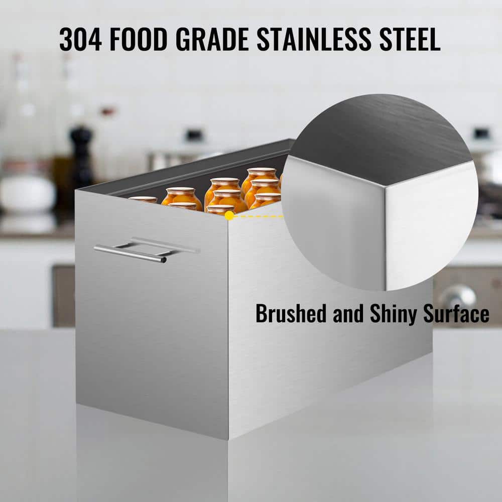 15 qt. Water Bath Canner Pot 1-Piece Silver Stainless Steel Gas Canning Preserving Set with Flat Bottom - Hercitys