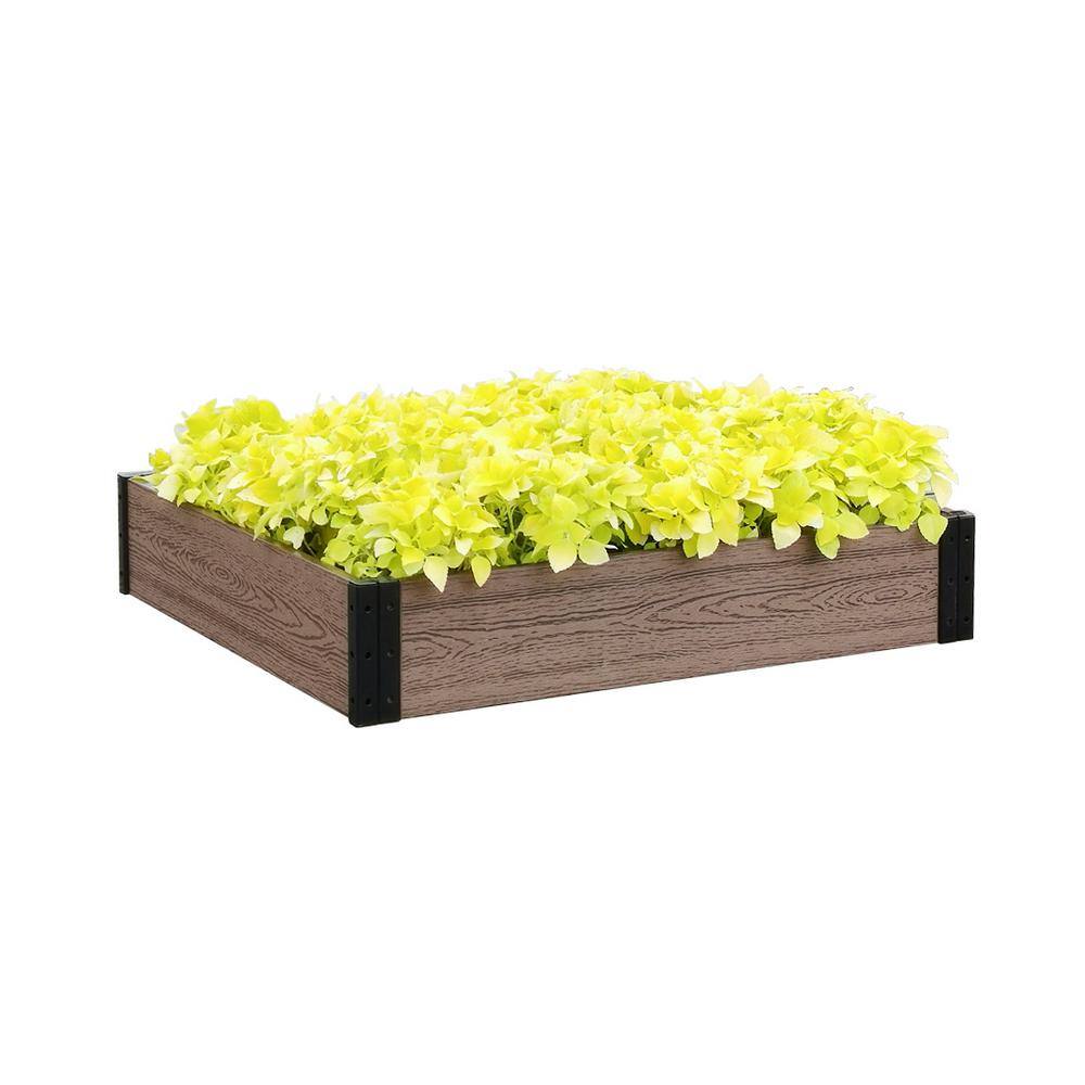 36 in. L x 38 in. W x 7 in. H Essential Composite Raised Garden Bed - Hercitys