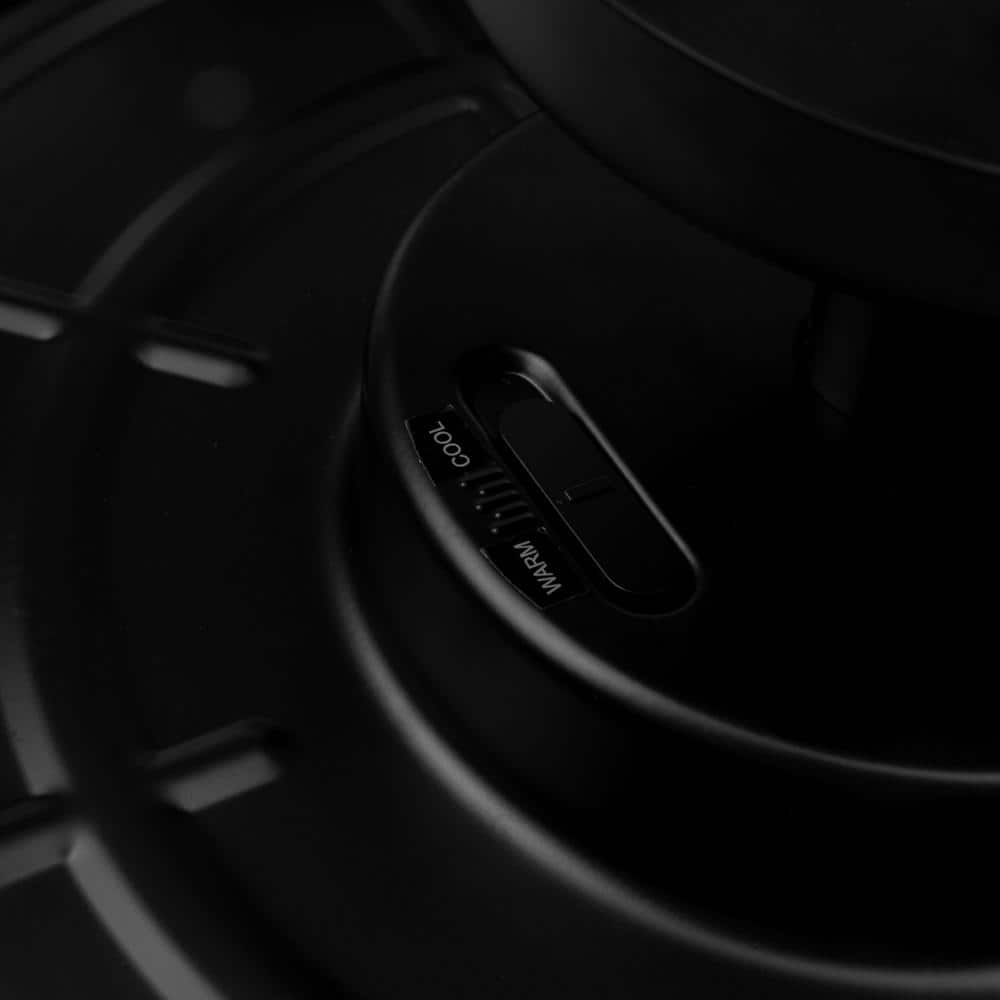 13 in. Matte Black Adjustable CCT Integrated LED Mini Pendant Semi-Flush Mount Light with White Acrylic Shade - Hercitys