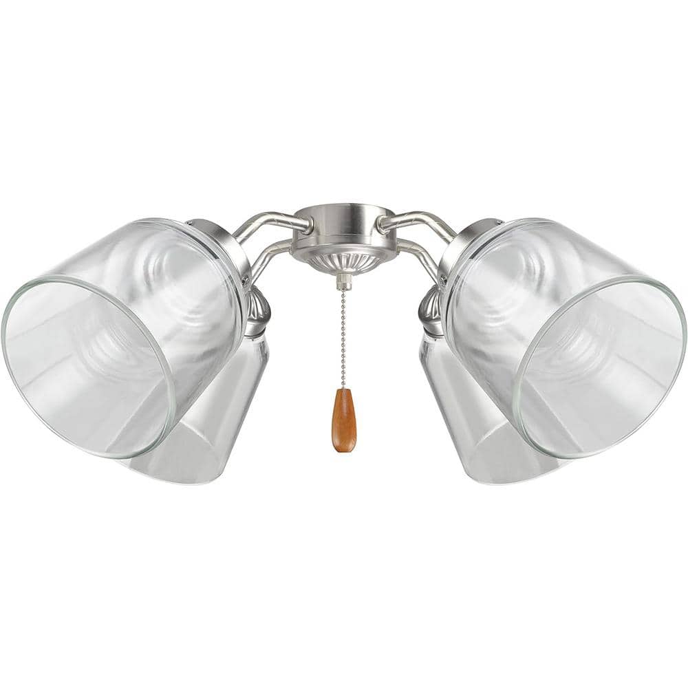 4PK-Lighting Accessory-Replacement Glass-Clear, 2-1/8 in. Fitter, Size: 4 in. D x 4-3/4 in. H - Hercitys