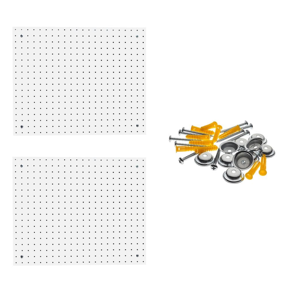 18 in. H x 22 in. W Pegboard 2 Pack Polypropylene with Mounting Hardware - Hercitys