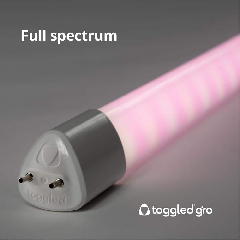 4 ft. 32-Watt Full Spectrum LED Grow Light Fixture (2 Tubes Included) - Hercitys