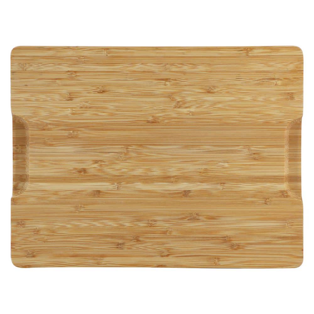 3-Piece Natural Bamboo Cutting Board Set with Base - Hercitys