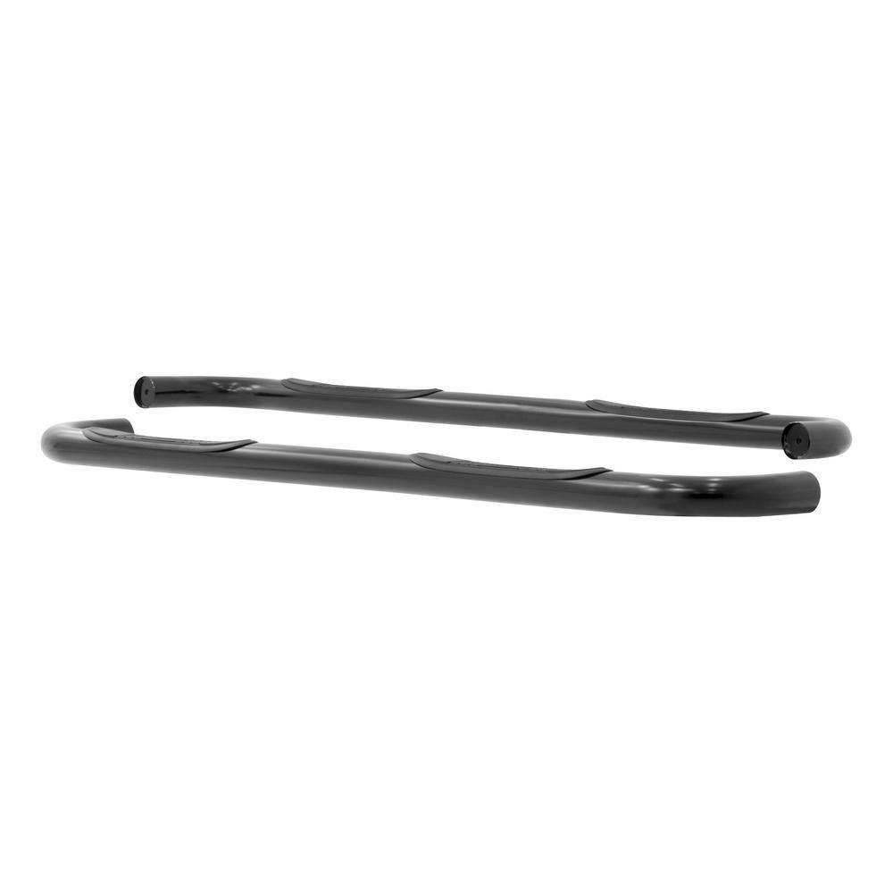 3-Inch Round Black Steel Nerf Bars, No-Drill, Select Dodge, Ram Dakota - Hercitys
