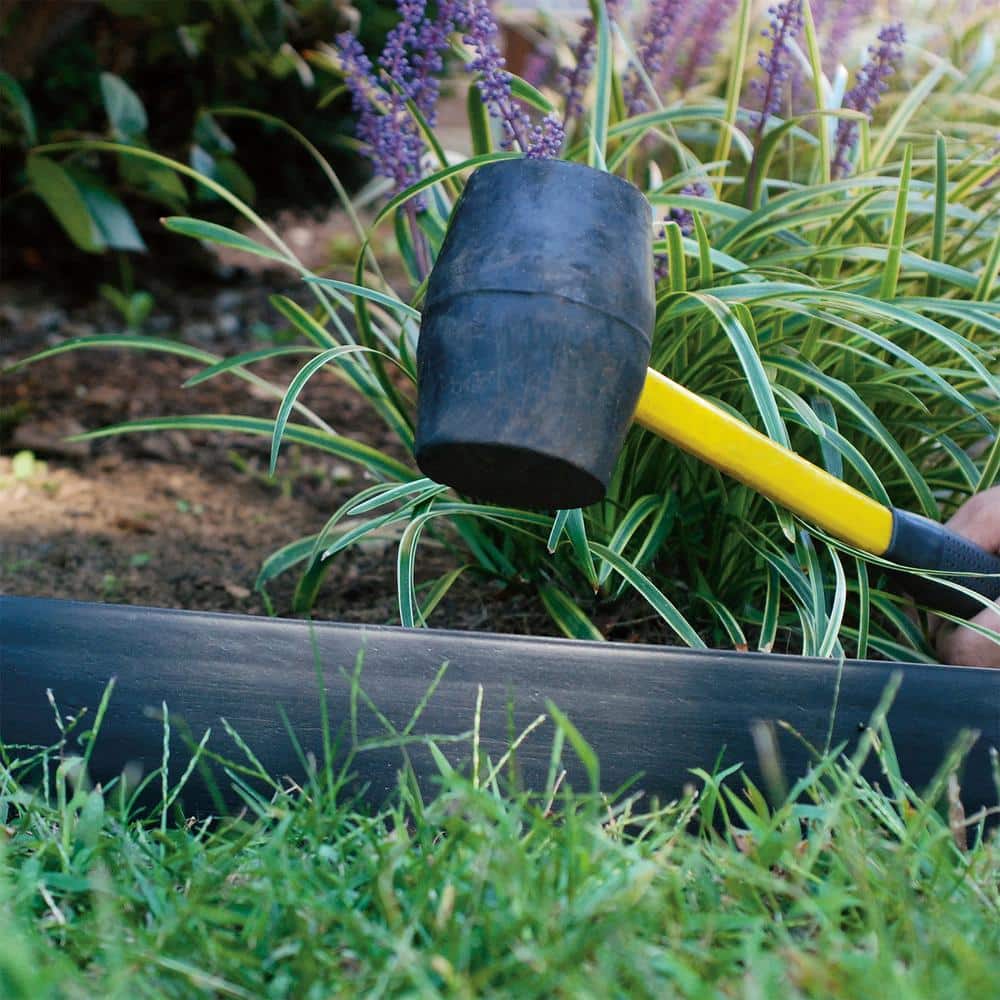 20 ft. L x 4.5 in. H Black Pound-In Edging Kit - Hercitys