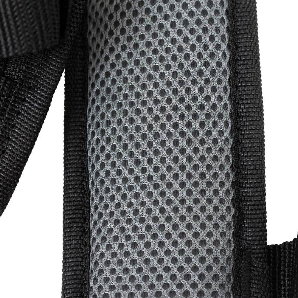 16-Pocket Black Carpenter’s Tool Belt with Suspenders - Hercitys