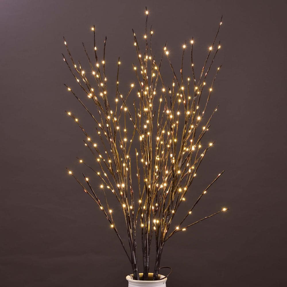 41 in. Lighted Willow Branch Artificial Christmas Tree 100 Mini LED for Decoration Indoor Outdoor with Timer and Dimmer - Hercitys
