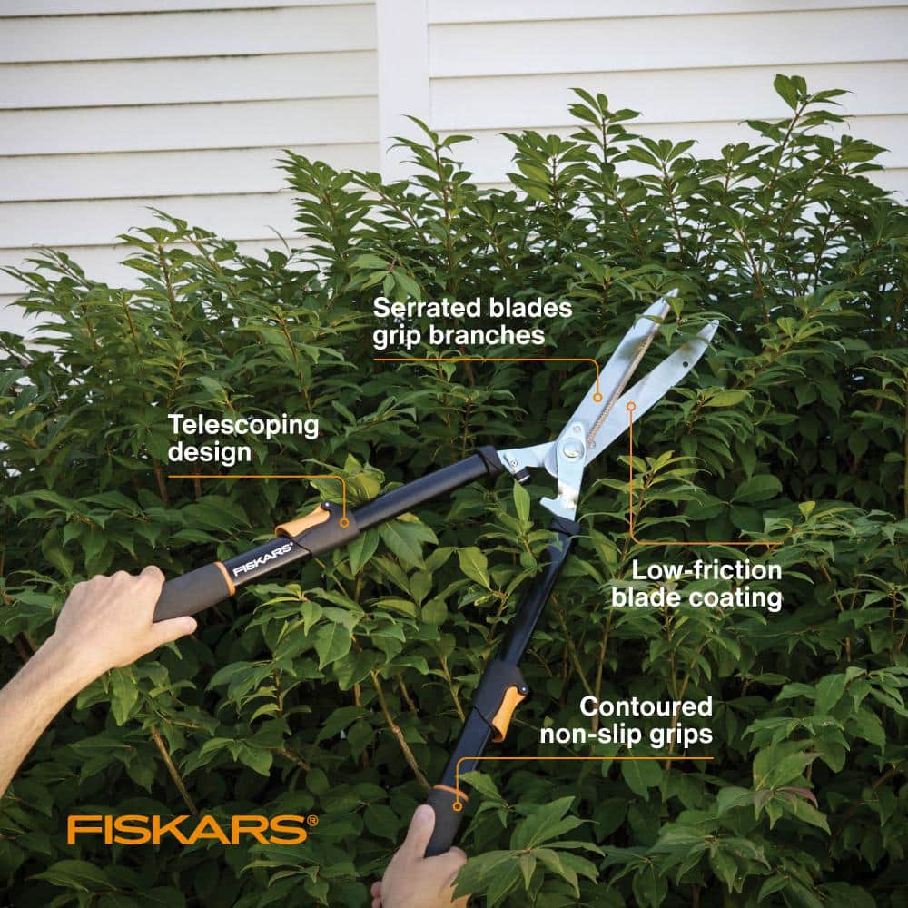 2-Piece Set with Extendable Hedge Shears and 9 in. Bypass Pruning Shears - Hercitys