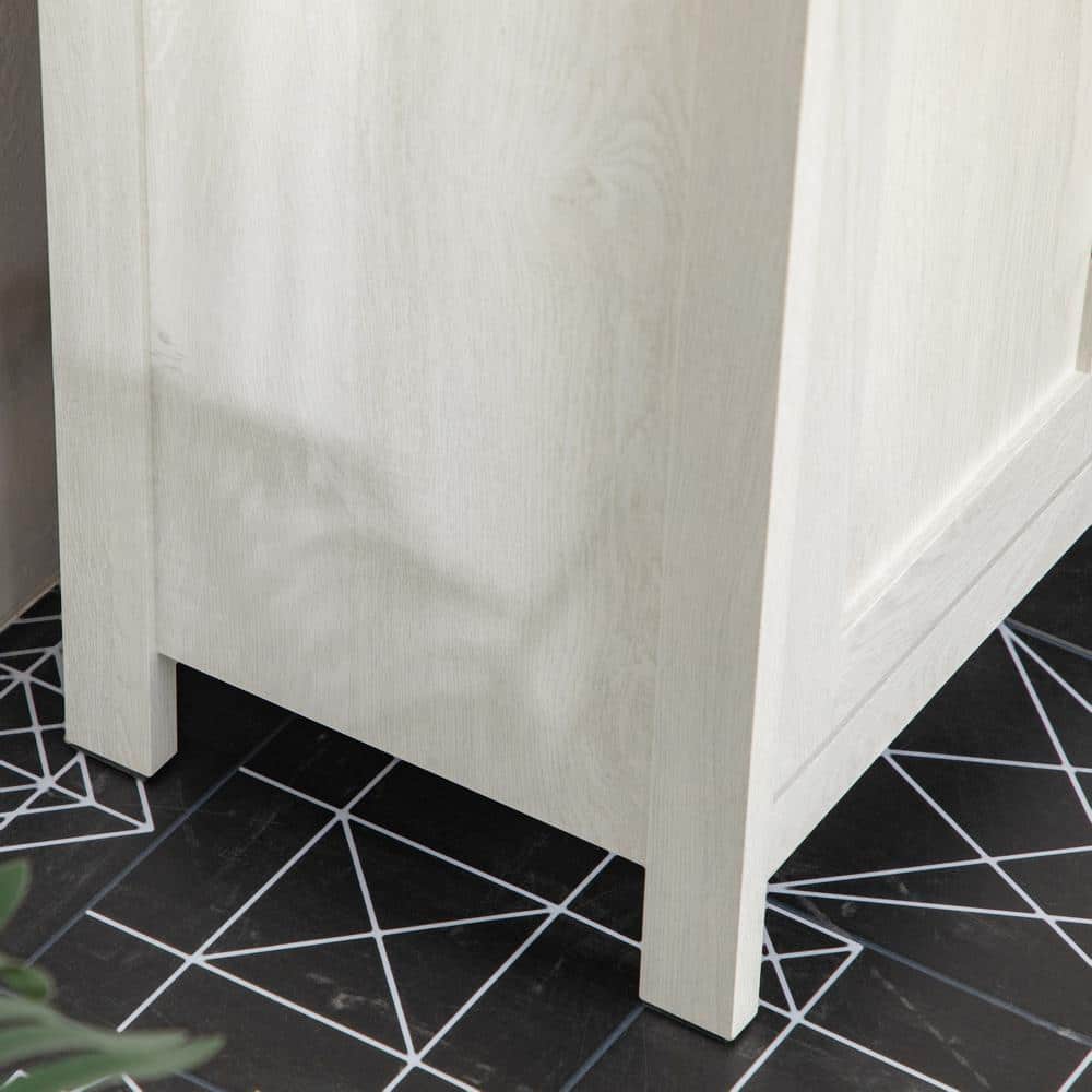 23.5″ W x 11.75″ D x 23.5″ H in Antique White Modern Ready to Assemble Bathroom Sink Cabinet with Adjustable Shelf - Hercitys