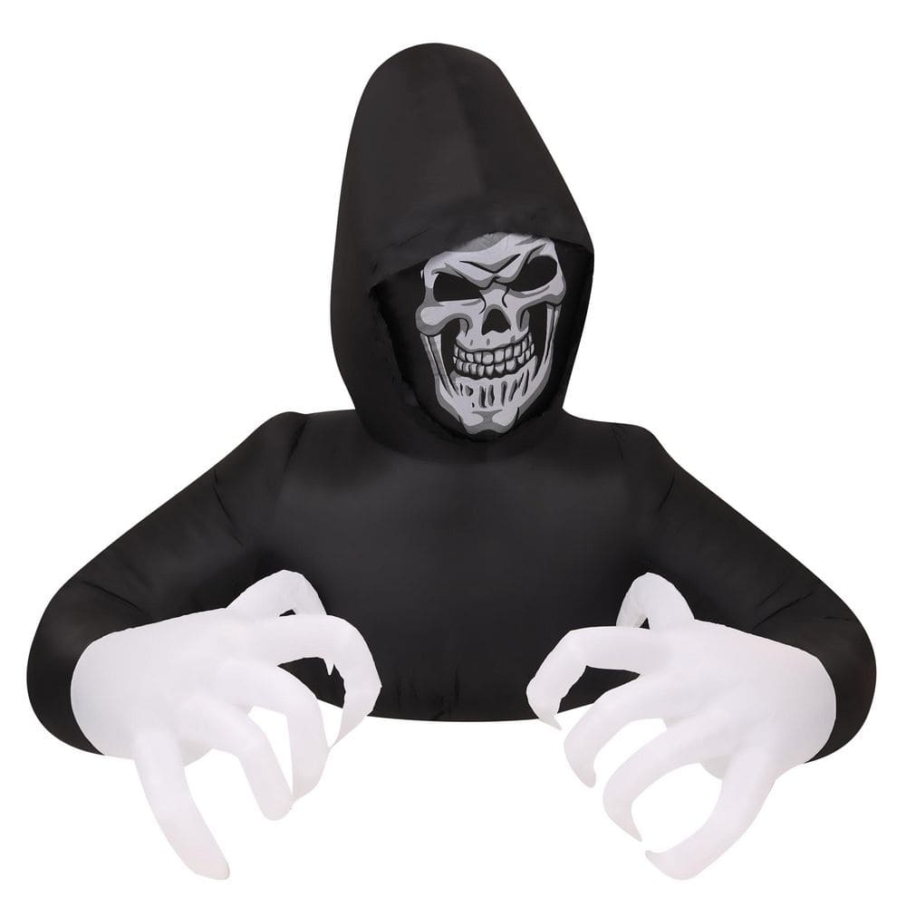 4.9 ft. Inflatable Pre-Lit Grim Reaper - Hercitys