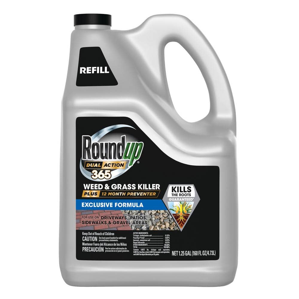 1.25 Gal. Dual Action 365 Weed and Grass Killer Plus 12-Month Preventer Refill, Kills and Prevents for up to 1-Year - Hercitys