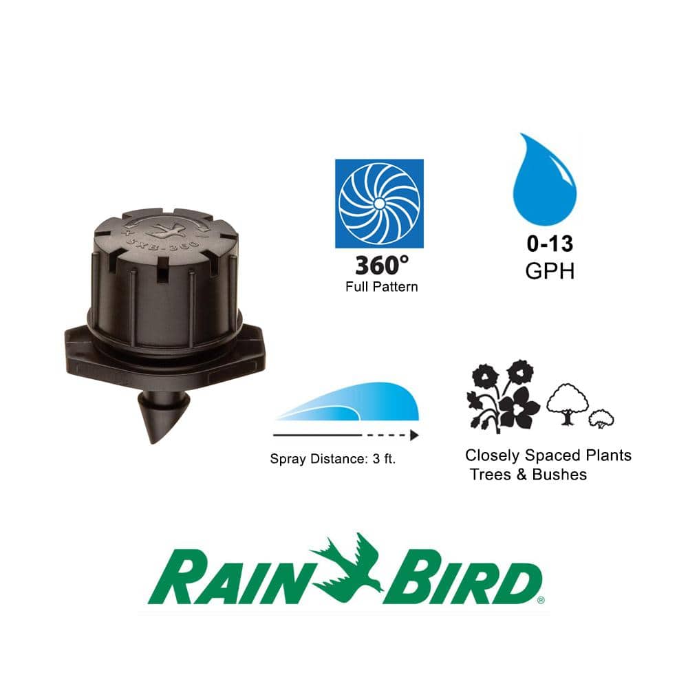 0-13 GPH Full Circle Pattern Micro Bubblers (25-Pack) - Hercitys