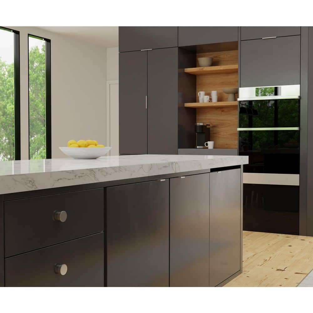 5-Pack Ethan 1-1/2 in. (38 mm) Center-to-Center Satin Nickel Edge Drawer Pull - Hercitys