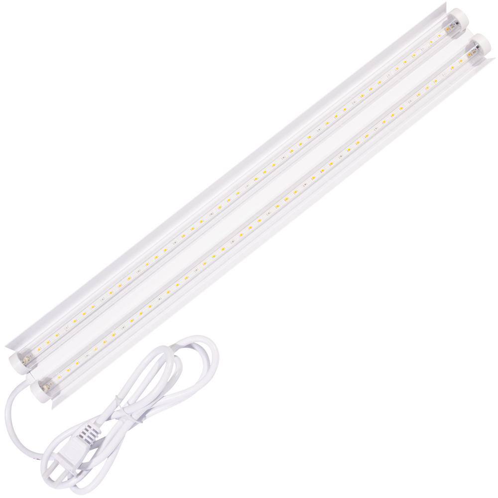2 ft. 23-Watt Daylight Grow Light 6000K Full Spectrum (2-Pack) - Hercitys