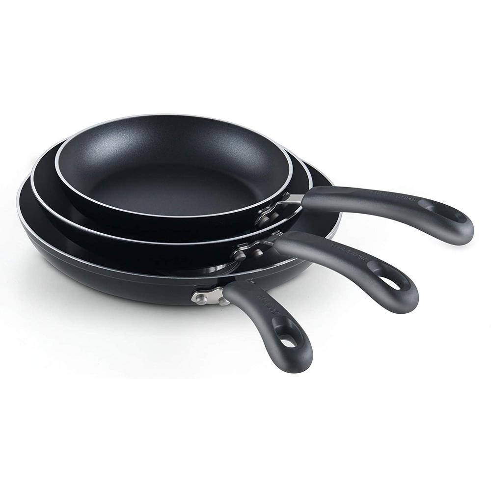 3-Piece 8-9.5- 11 in. Aluminum Nonstick Frying Pans Set - Hercitys