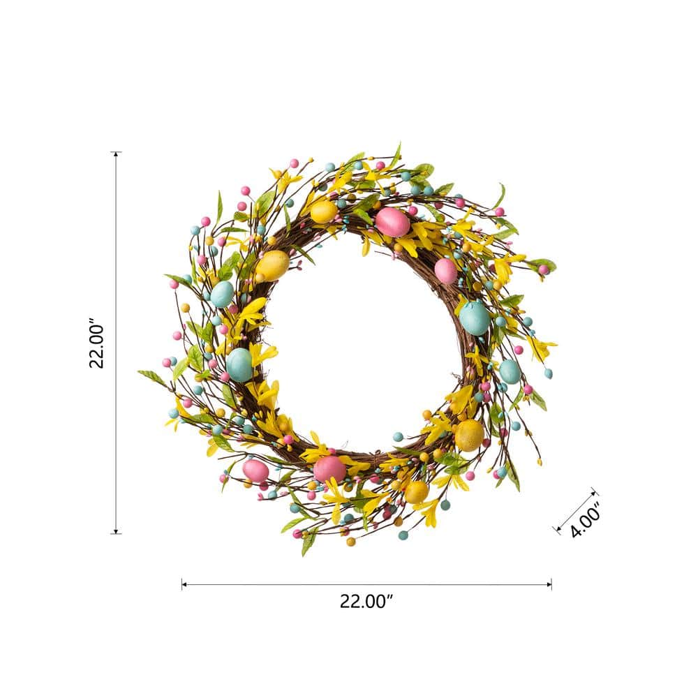 22 in. H Easter Egg Wreath - Hercitys