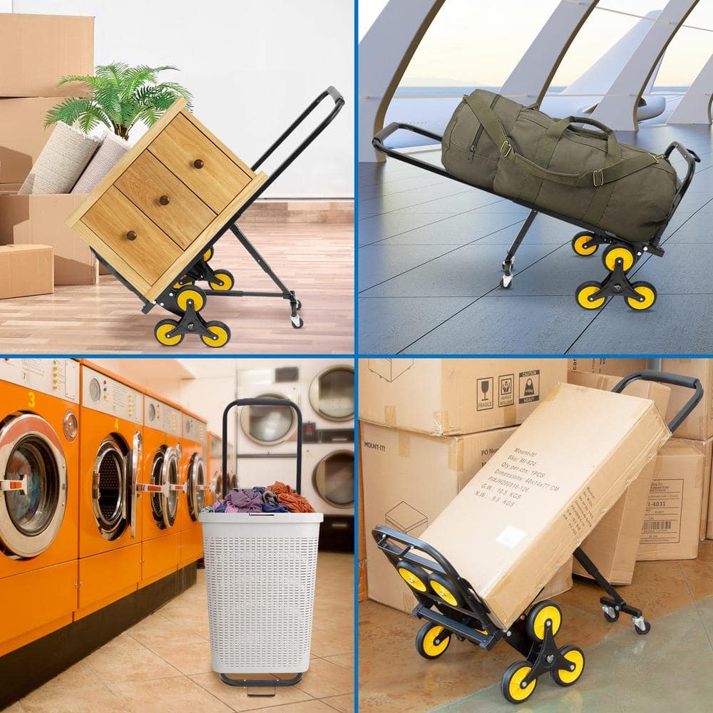 330 lbs. Capacity Steel Stair Climbing Dolly Hand Truck - Hercitys