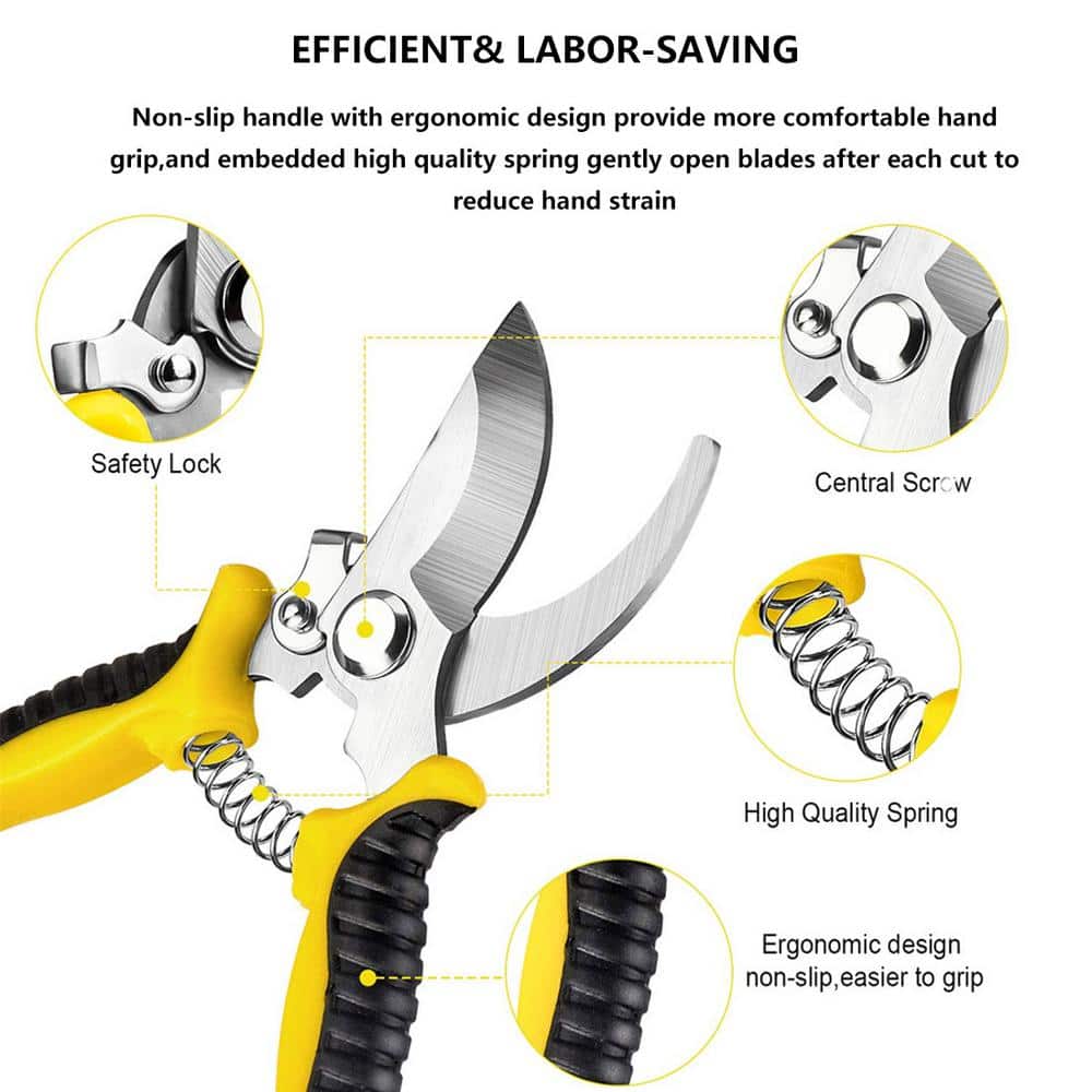 2 in. Pruning Shears Stainless Steel Blades (3-Pack) - Hercitys
