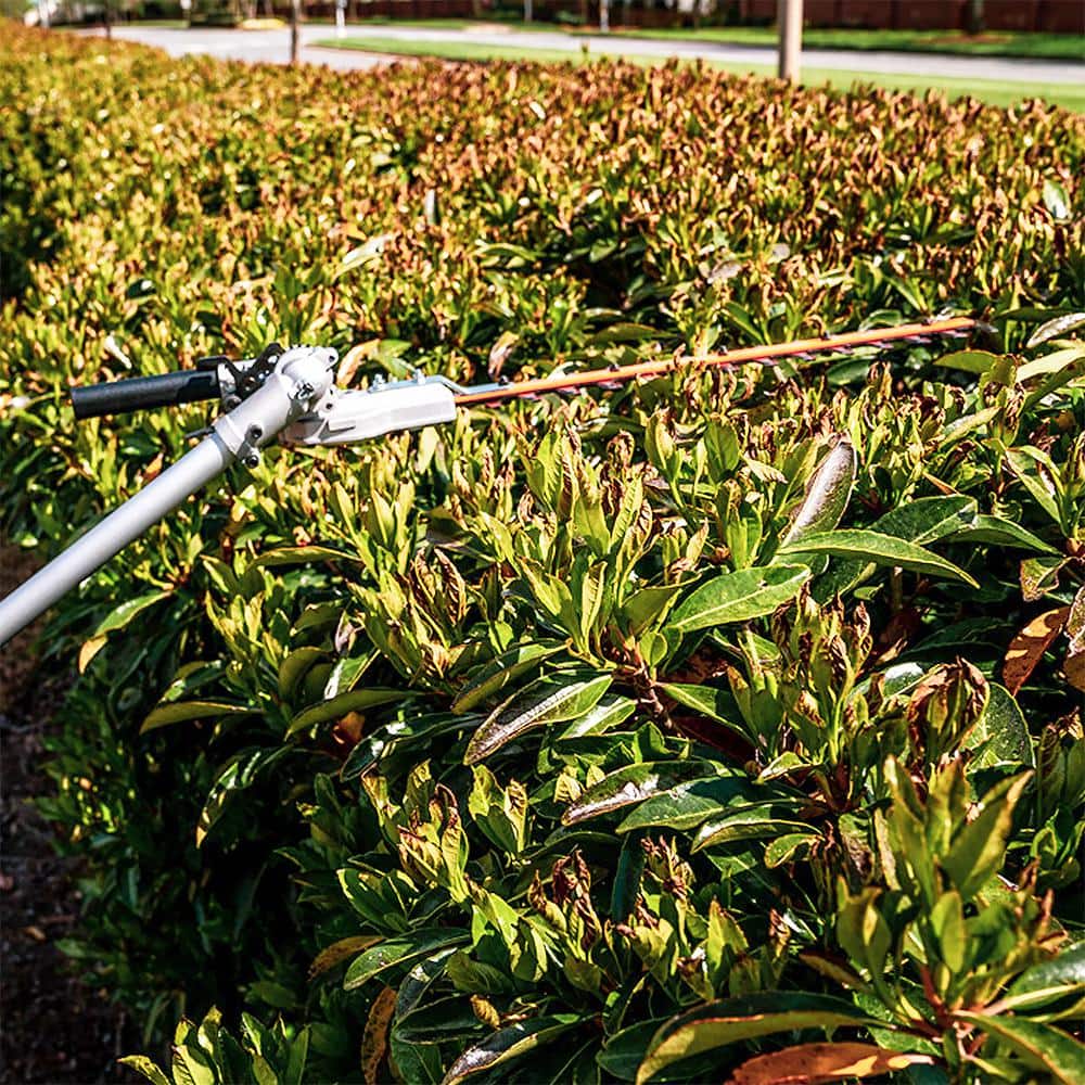 16 in. Hedge Trimmer Attachment Universal, Dual Action Articulating, Heavy Duty Steel Material, 12-Angle Positon - Hercitys