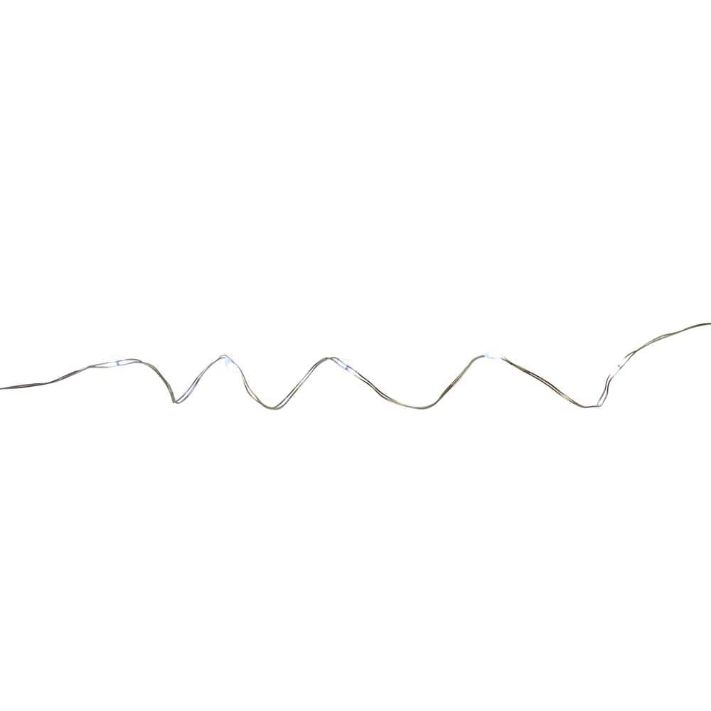 100-Light LED Pure White Micro Fairy Lights with 16.25 ft. Copper Wire - Hercitys