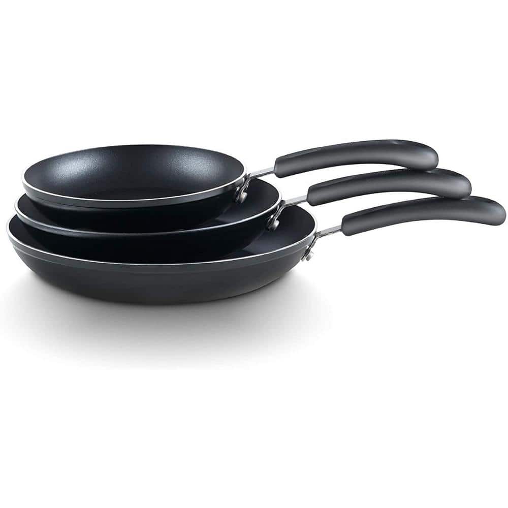 3-Piece 8-9.5- 11 in. Aluminum Nonstick Frying Pans Set - Hercitys