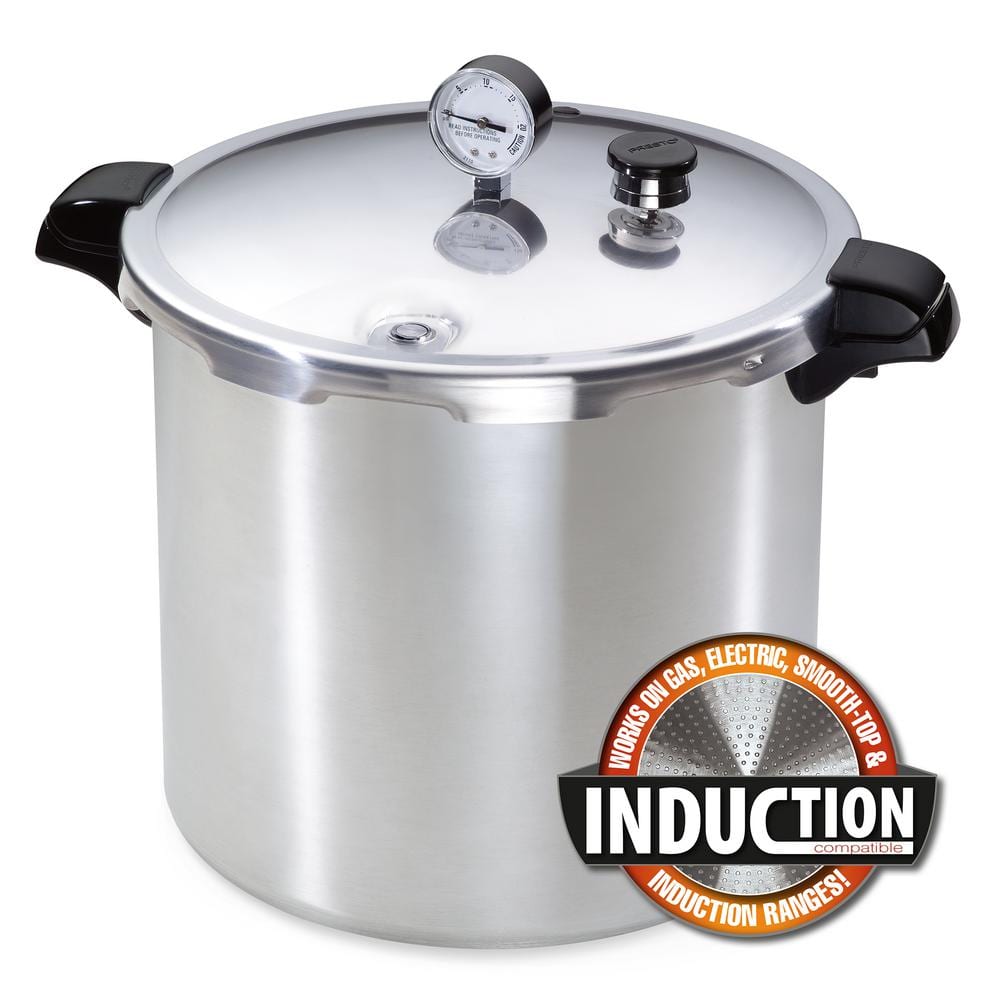 23 qt. Aluminum Pressure Canner with Rack - Hercitys