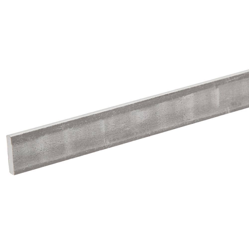 1/2 in. x 4 ft. – 1/8 in. Thick Plain Steel Flat Bar - Hercitys