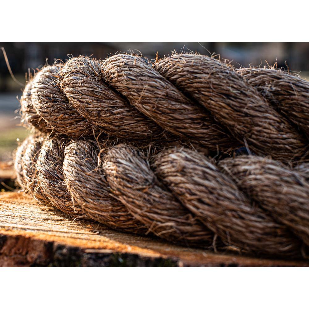 5/16 in. x 400 ft. – Twisted Manila 3 Strand Natural Fiber Utility Rope - Hercitys