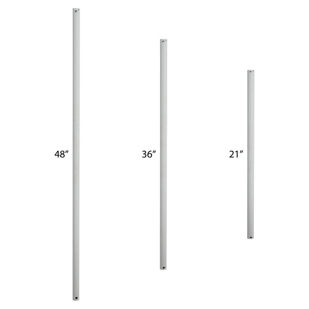 21 in. White Extension Downrod - Hercitys