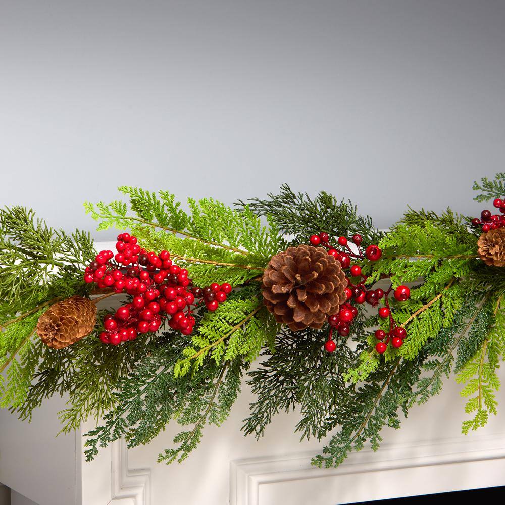 5 ft. Christmas Joy Artificial Christmas Garland - Hercitys
