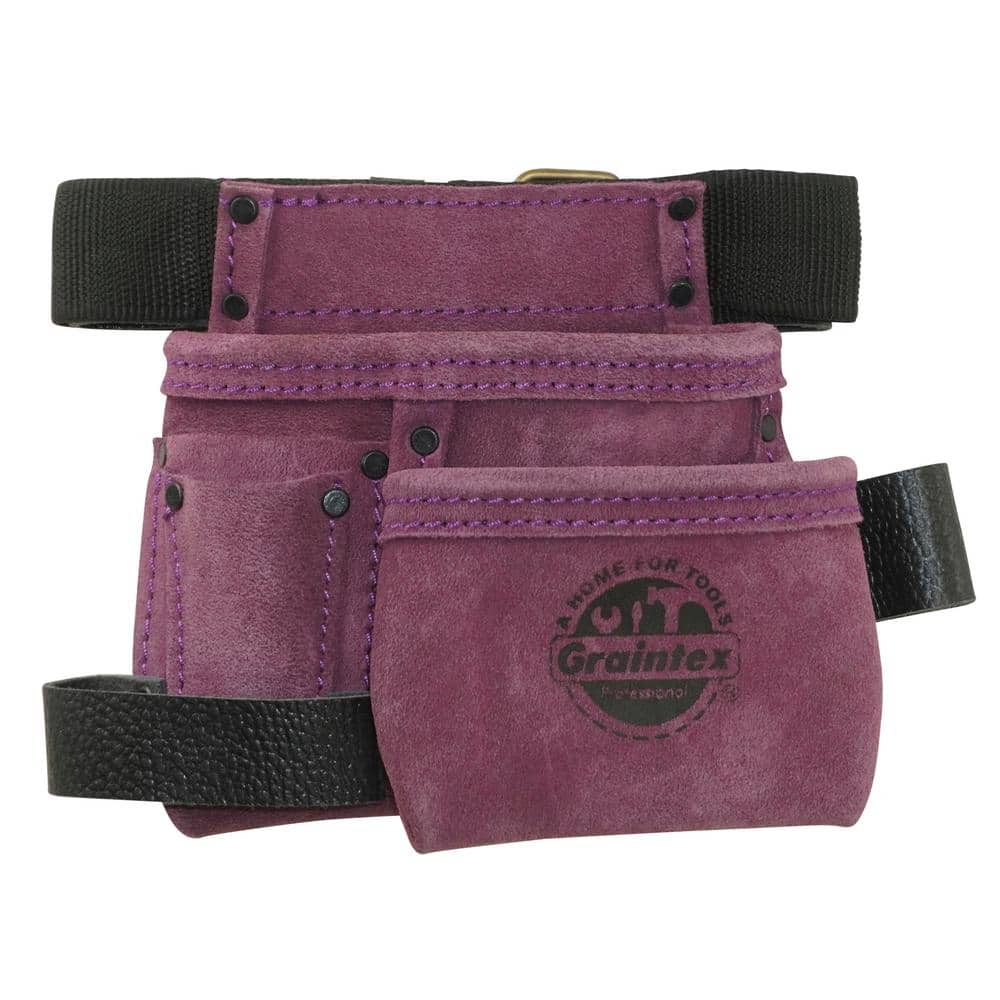 4-Pocket Children’s Purple Tool Pouch with Belt - Hercitys