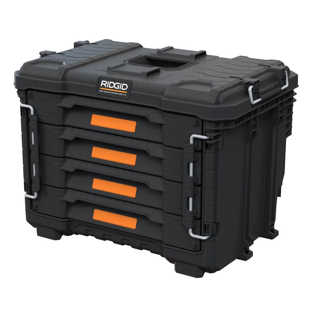 2.0 Pro Gear System 22 in. XL 4 Drawers Modular Tool Box Storage - Hercitys