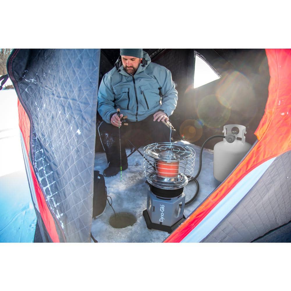 18K BTU HeatAround 360 ELITE Portable Propane Heater in Black - Hercitys