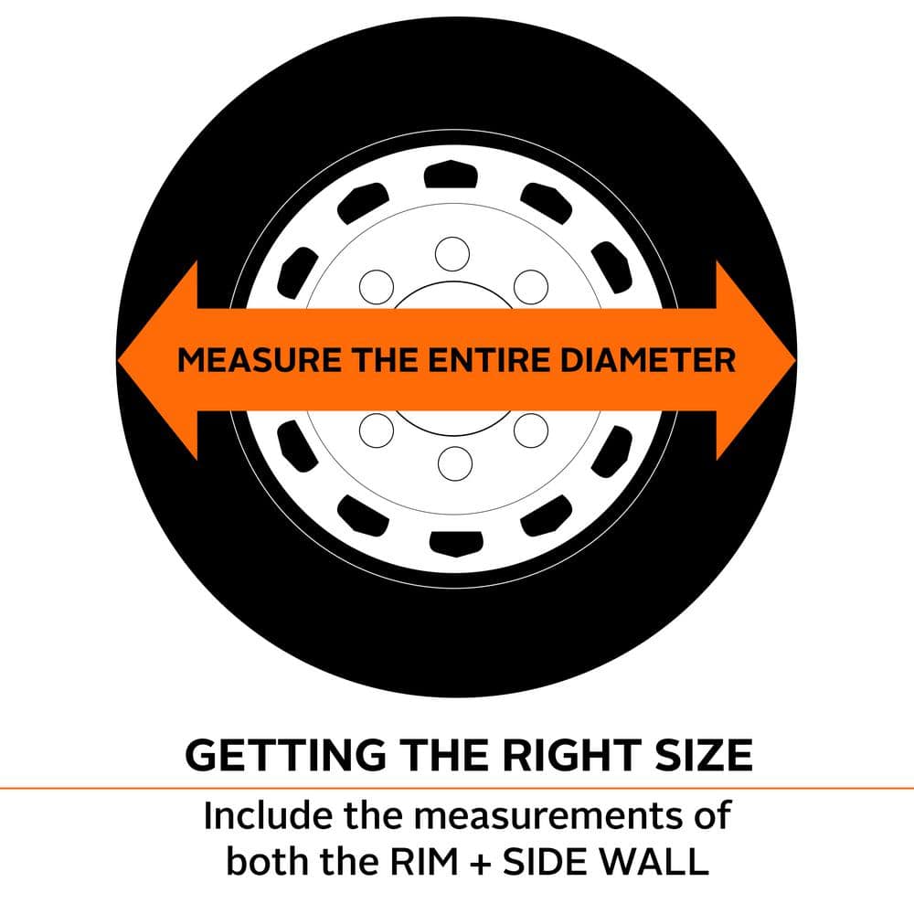 25.5 to 26.5 in. Custom Fit Spare Tire Cover - Hercitys