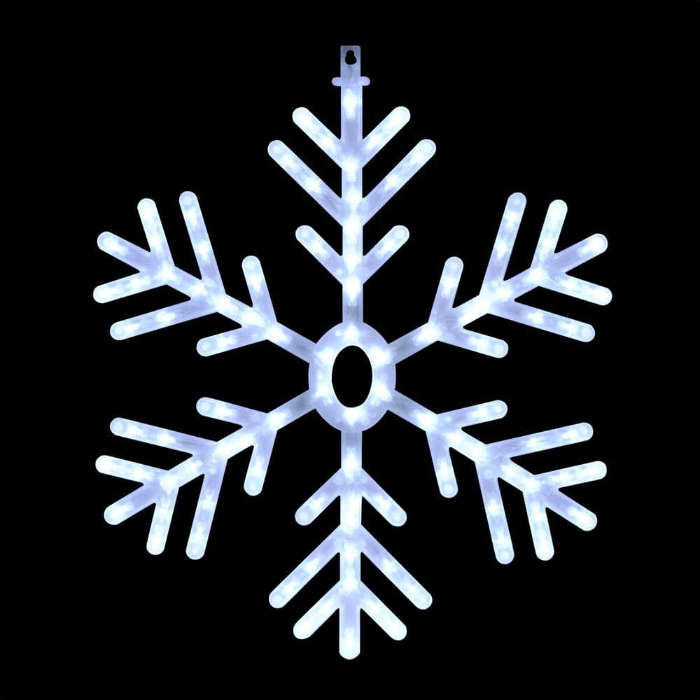 24 in. Tall Hanging Snowflake with LED Lights - Hercitys