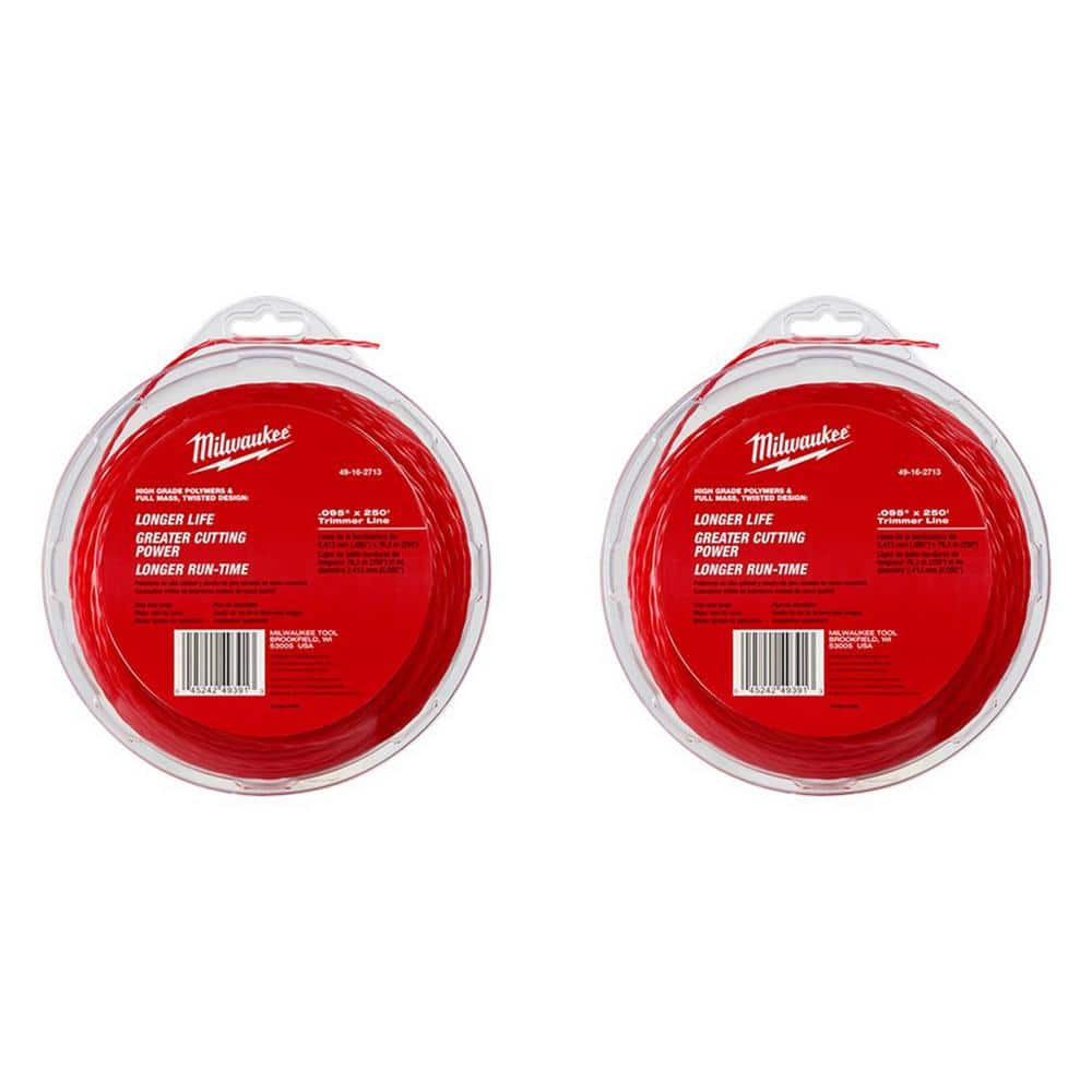 0.095 in. x 250 ft. Trimmer Line (2-Pack) - Hercitys