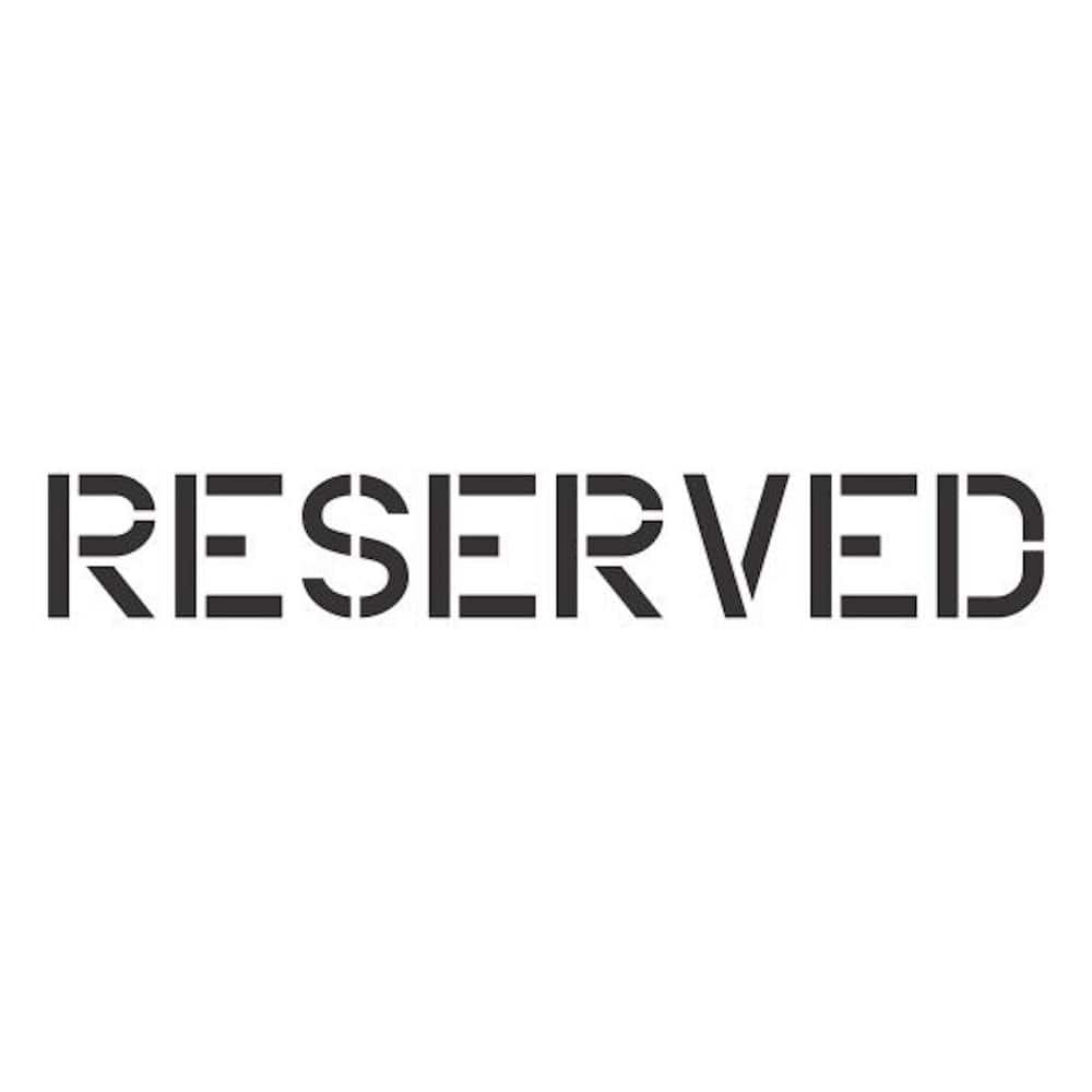 10 in. Reserved Stencil - Hercitys